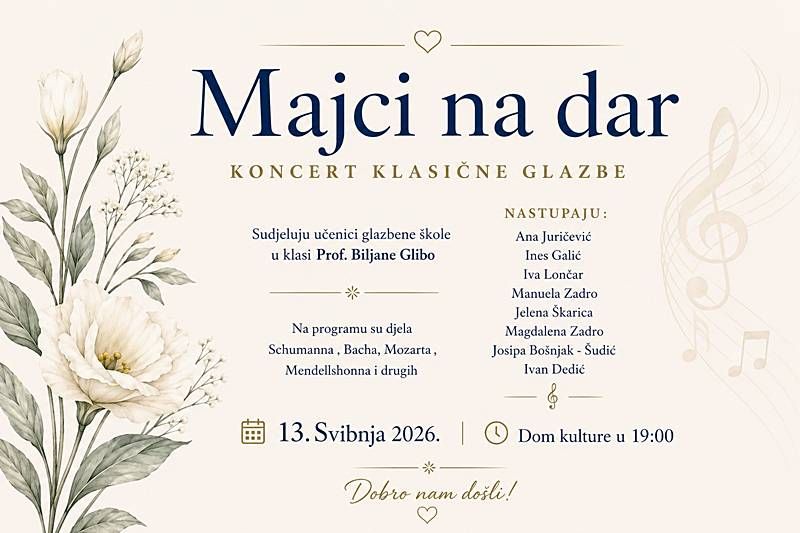 Najava: Koncert "Majci na dar"